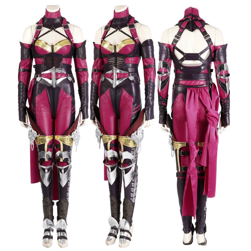 Mileena Costume Mortal Kombat Cosplay Suit MK1 Women Halloween Outfit