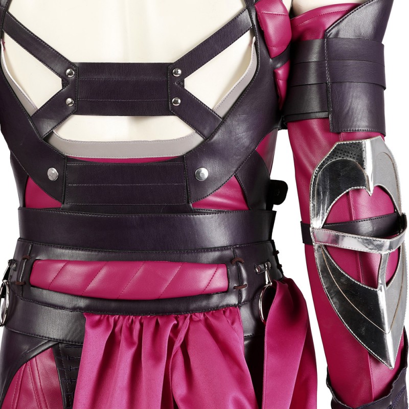 Mileena Costume Mortal Kombat Cosplay Suit MK1 Women Halloween Outfit