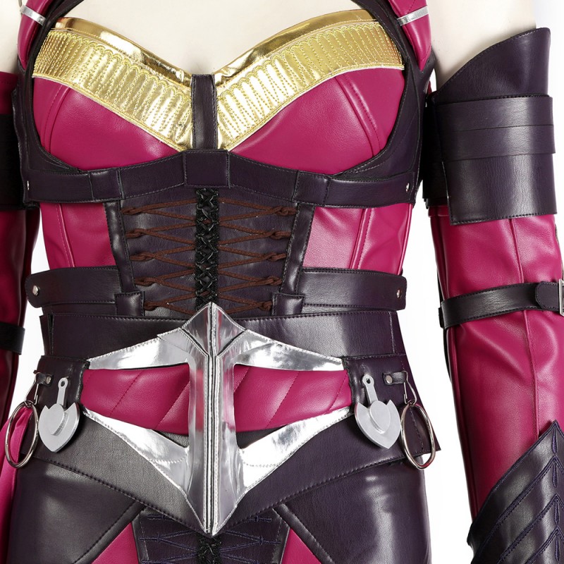 Mileena Costume Mortal Kombat Cosplay Suit MK1 Women Halloween Outfit