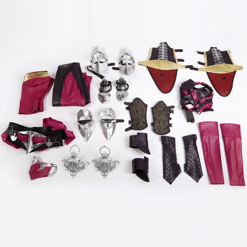 Mileena Costume Mortal Kombat Cosplay Suit MK1 Women Halloween Outfit