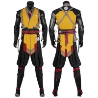 Scorpion Costume Mortal Kombat 1 Cosplay Suit MK1 Halloween Outfit for Male