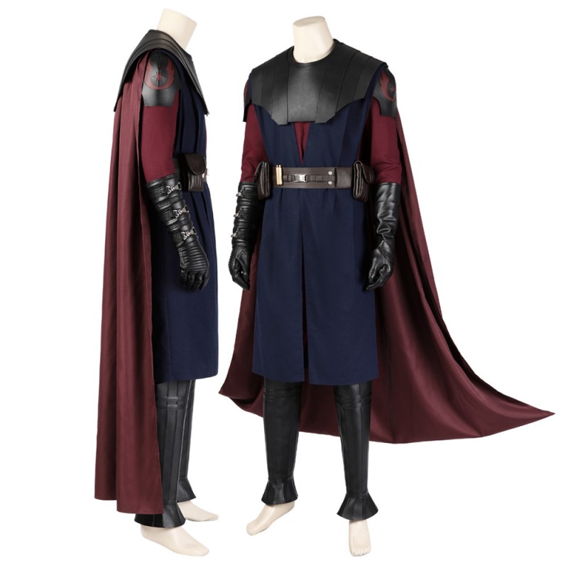 Anakin Skywalker Costume Star Wars The Clone Wars Ahsoka Season 1 Cosplay Suit