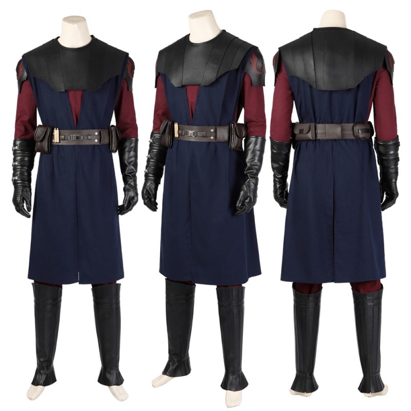 Anakin Skywalker Costume Star Wars The Clone Wars Ahsoka Season 1 Cosplay Suit