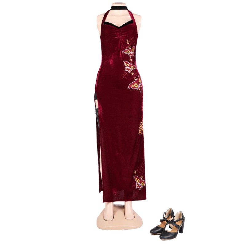 Ada Wong Cosplay Suit Resident Evil 4 Remake Costume Women Dress Outfits