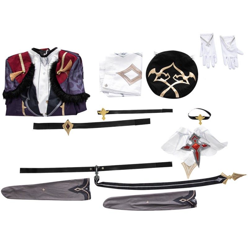 Genshin Impact Dahlia Costume Game Halloween Cosplay Suit for Male