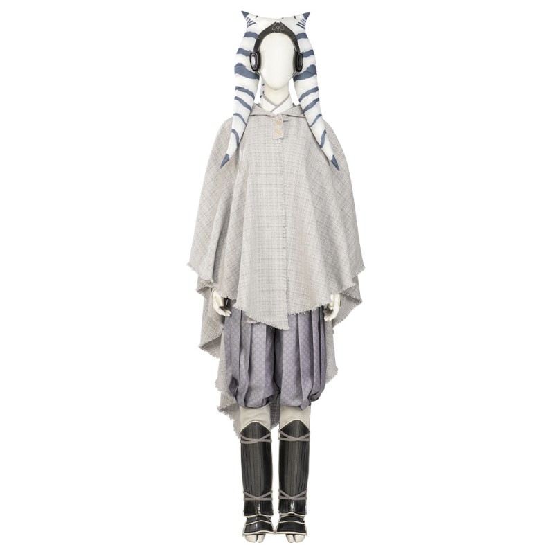 Ahsoka Tano Suit Star Wars The Cosplay Costumes White Halloween Battle Outfit