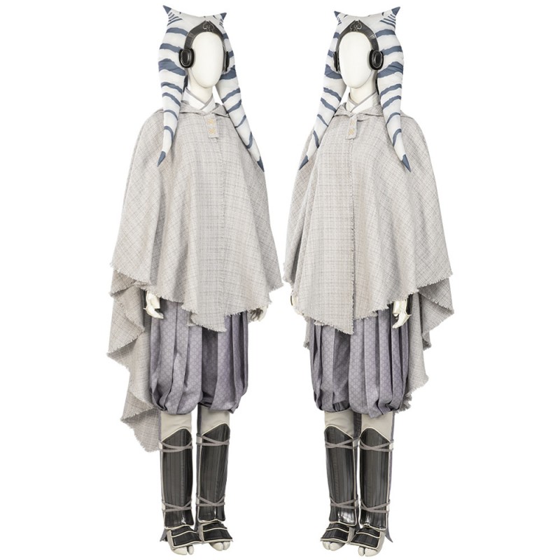 Ahsoka Tano Suit Star Wars The Cosplay Costumes White Halloween Battle Outfit