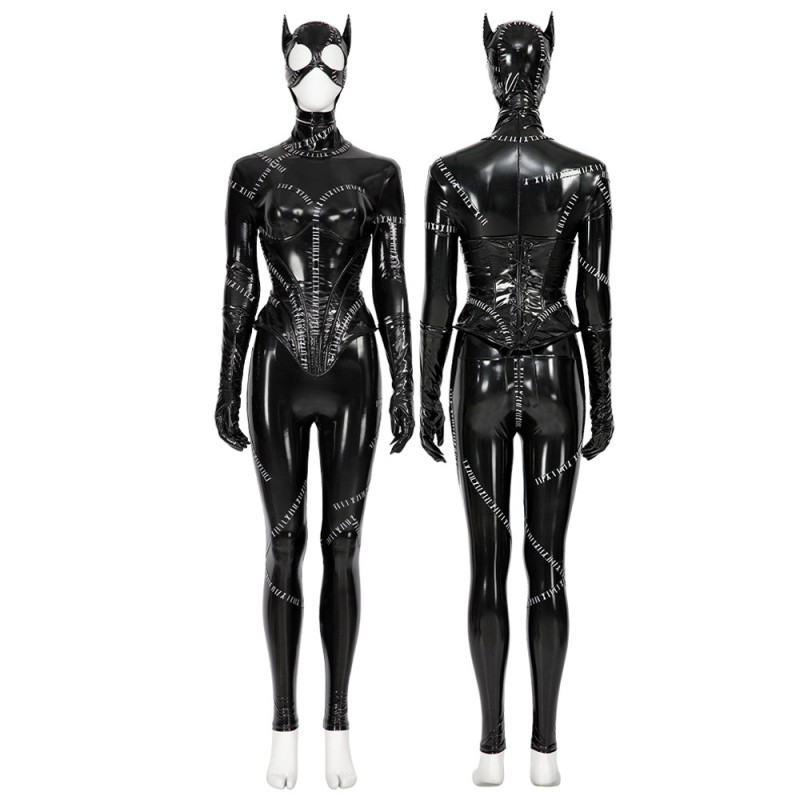 Ready To Ship - Catgirl Costume Bat Return Selina Kyle Black Halloween Cosplay Suit