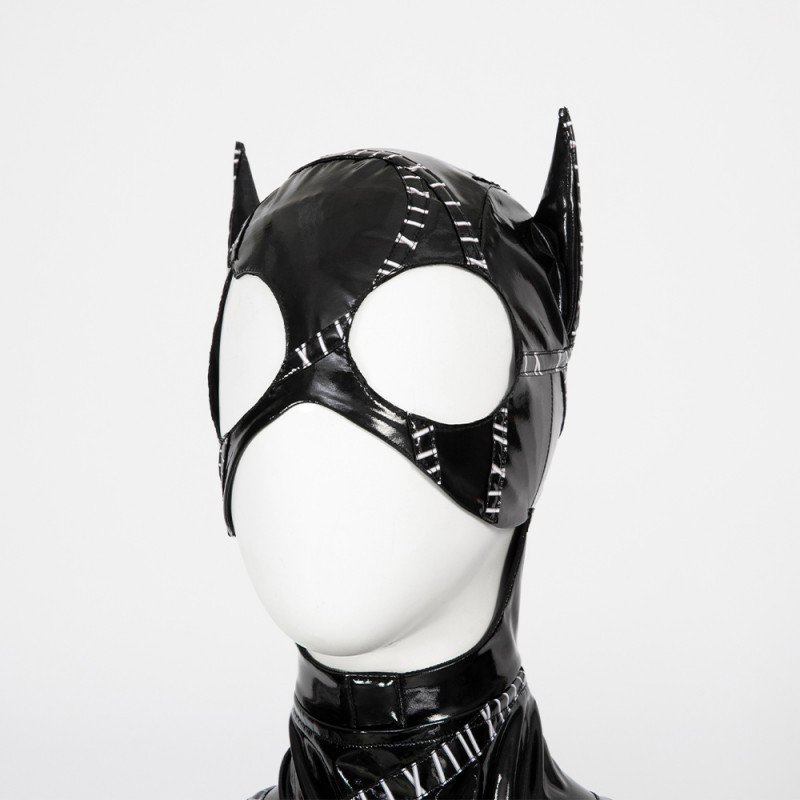 Catgirl Costume Bat Return Selina Kyle Black Halloween Cosplay Suit