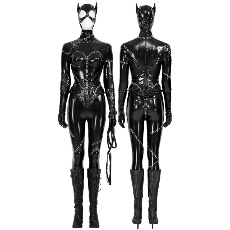 Ready To Ship - Catgirl Costume Bat Return Selina Kyle Black Halloween Cosplay Suit