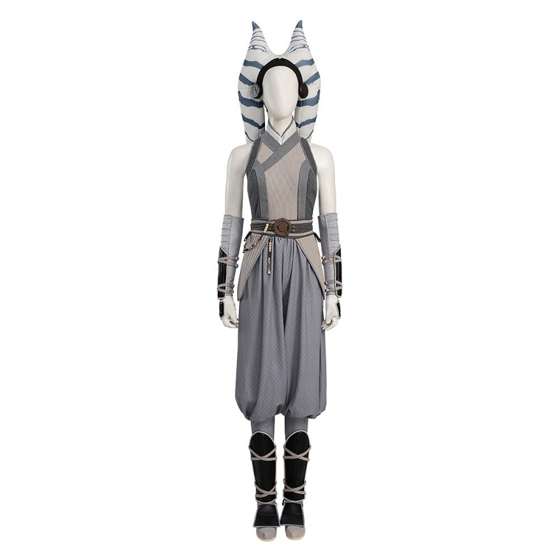 Ahsoka Tano Cosplay Suit Star Wars Ahsoka Halloween Costumes White Robe Edition