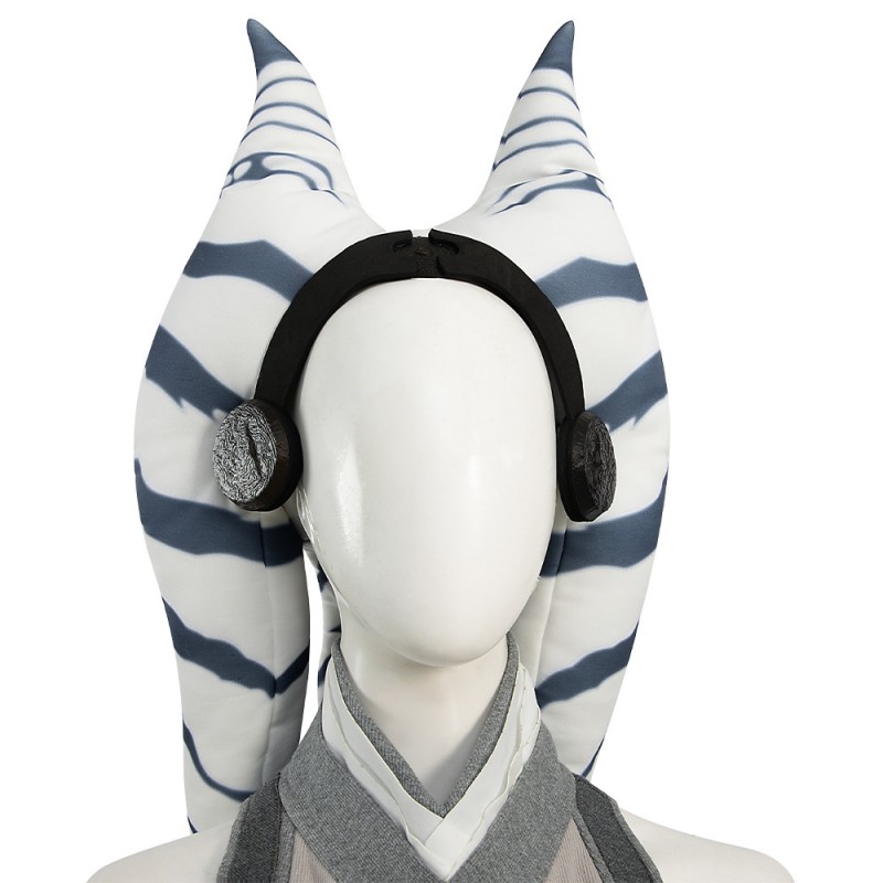 Ahsoka Tano Cosplay Suit Star Wars Ahsoka Halloween Costumes White Robe Edition