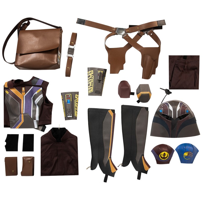 Ahsoka Sabine Wren Costume Star Wars Cosplay Suit Halloween Outfits