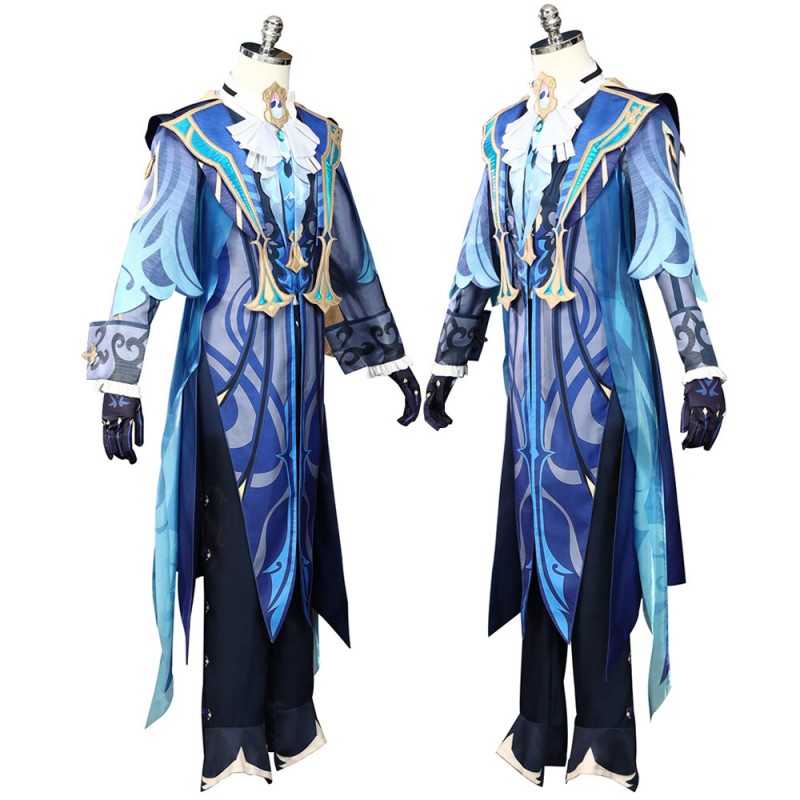 Game Genshin Impact Neuvillette Cosplay Costumes Halloween Suit