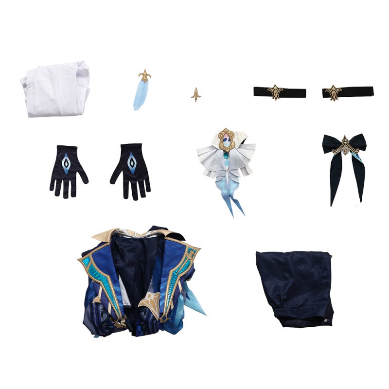 Game Genshin Impact Neuvillette Cosplay Costumes Halloween Suit