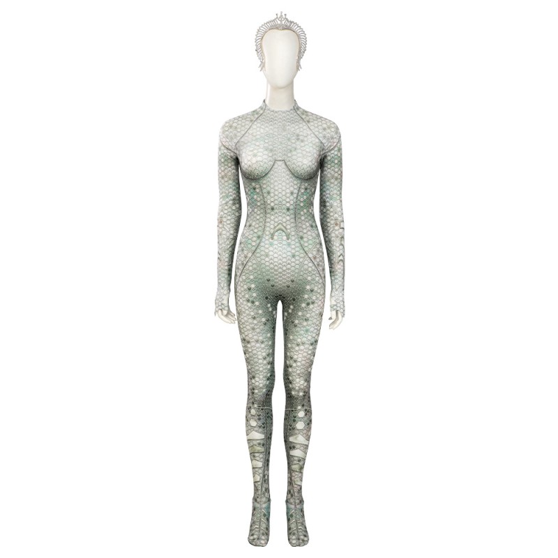 Queen Atlanna Jumpsuit The Sea King 2 Cosplay Costumes Women Halloween Suit