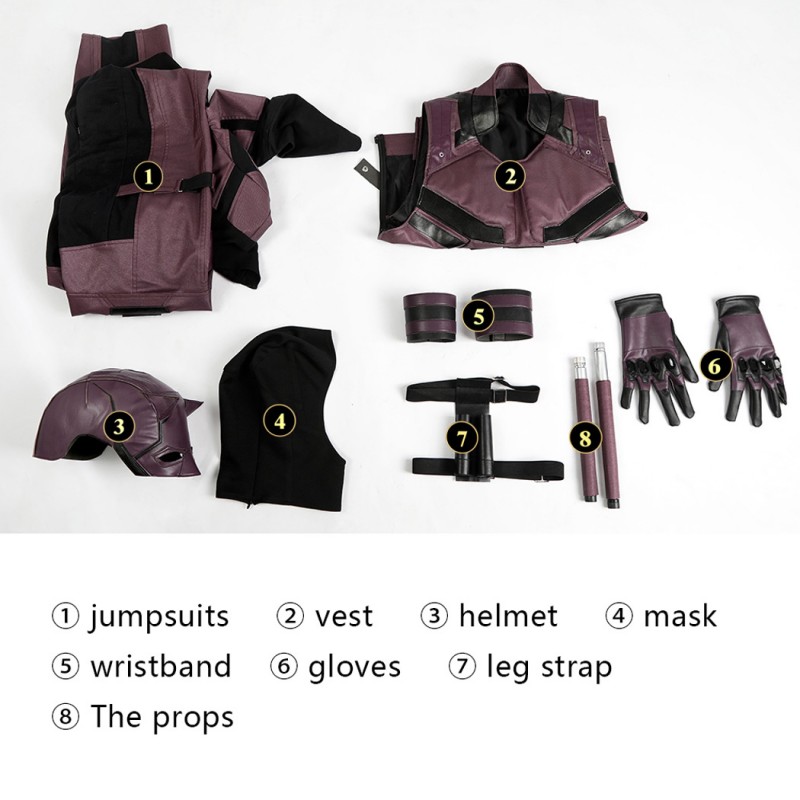 Daredevil Costumes Matt Murdock Halloween Cosplay Suit