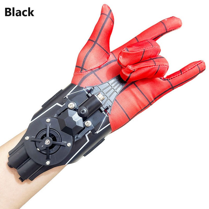 Spider-Man Launcher Toys Spider Silk Transmitter Halloween Toys with Gloves Spider Web Shooters Cosplay Launcher Bracers Accessories