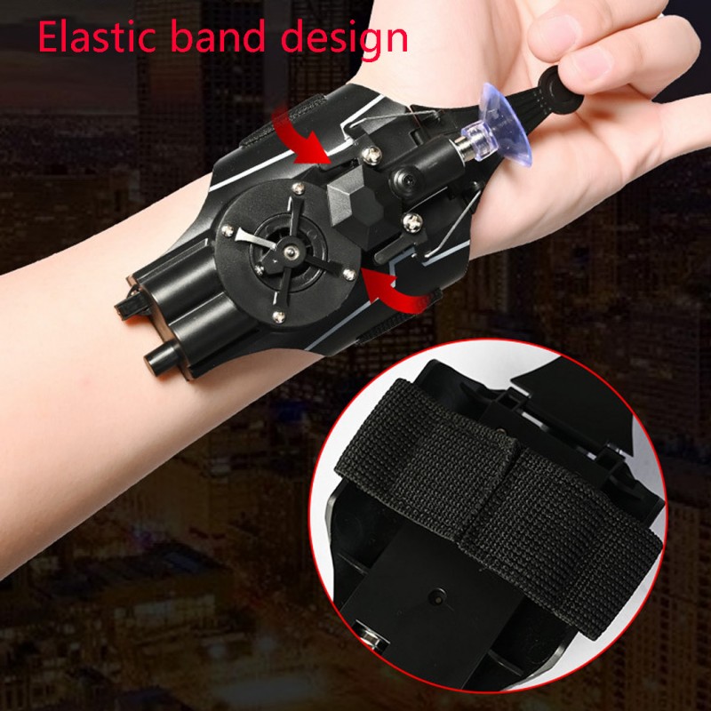 Spider-Man Launcher Toys Spider Silk Transmitter Halloween Toys with Gloves Spider Web Shooters Cosplay Launcher Bracers Accessories
