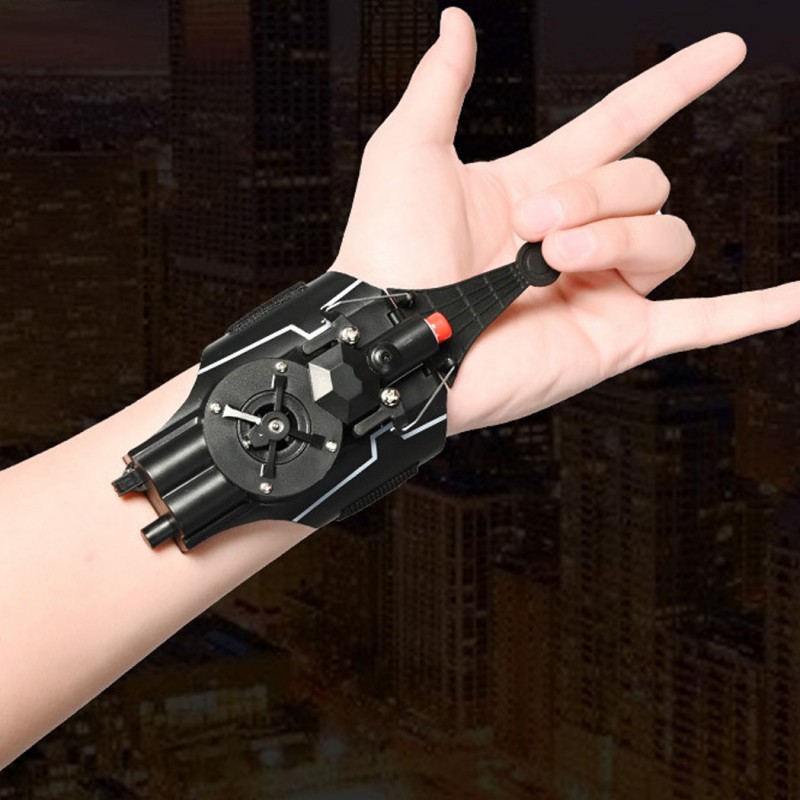 Spider-Man Launcher Toys Spider Silk Transmitter Halloween Toys with Gloves Spider Web Shooters Cosplay Launcher Bracers Accessories