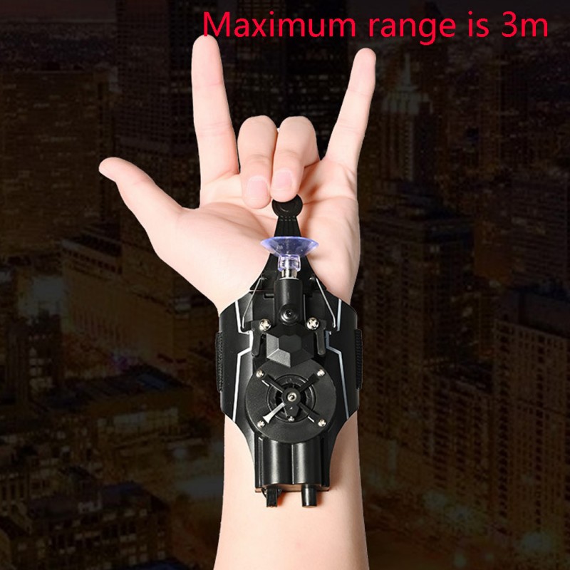 Spider-Man Launcher Toys Spider Silk Transmitter Halloween Toys with Gloves Spider Web Shooters Cosplay Launcher Bracers Accessories
