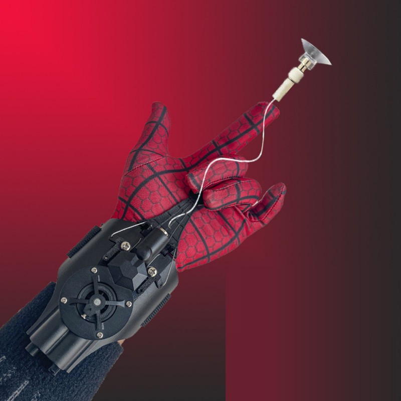 Spider-Man Launcher Toys Spider Silk Transmitter Halloween Toys with Gloves Spider Web Shooters Cosplay Launcher Bracers Accessories