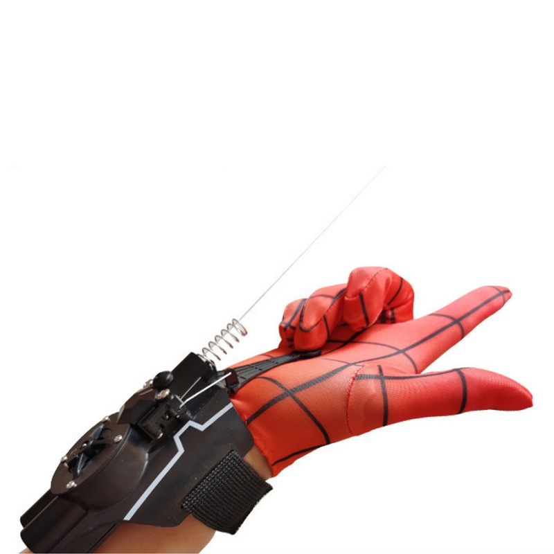 Spider-Man Launcher Toys Spider Silk Transmitter Halloween Toys with Gloves Spider Web Shooters Cosplay Launcher Bracers Accessories