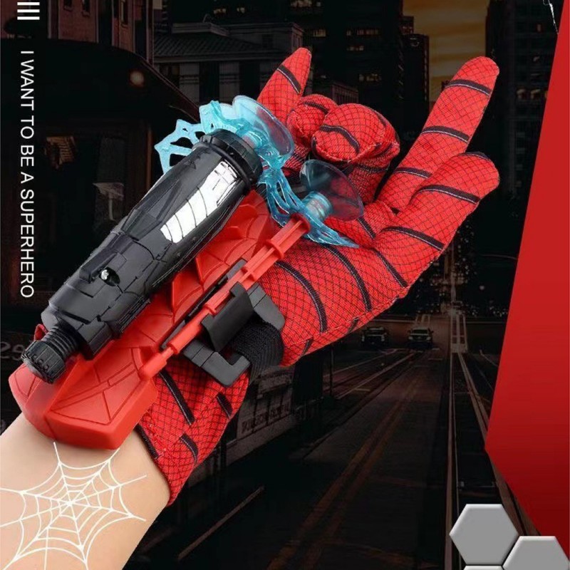 Spider Gloves Launcher Toys Spiderman Web Shooters Kids Spiderman Supplies