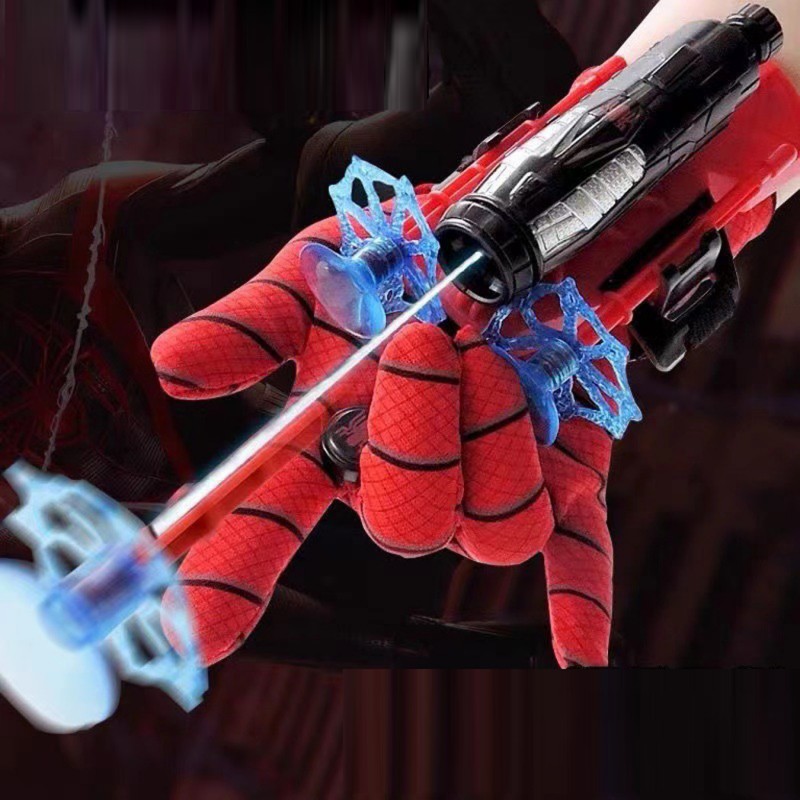 Spider Gloves Launcher Toys Spiderman Web Shooters Kids Spiderman Supplies
