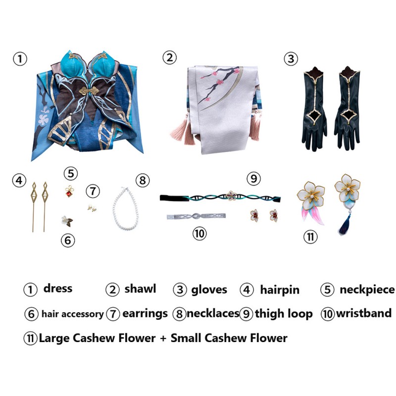Ruan Mei Halloween Costume Honkai Star Rail Cosplay Suit for Female
