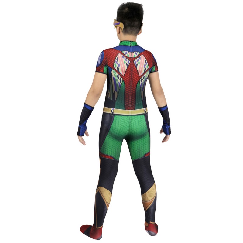 Kids A-Train Jumpsuit The Boys Season 3 Cosplay Costumes