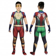 Kids A-Train Jumpsuit The Boys Season 3 Cosplay Costumes