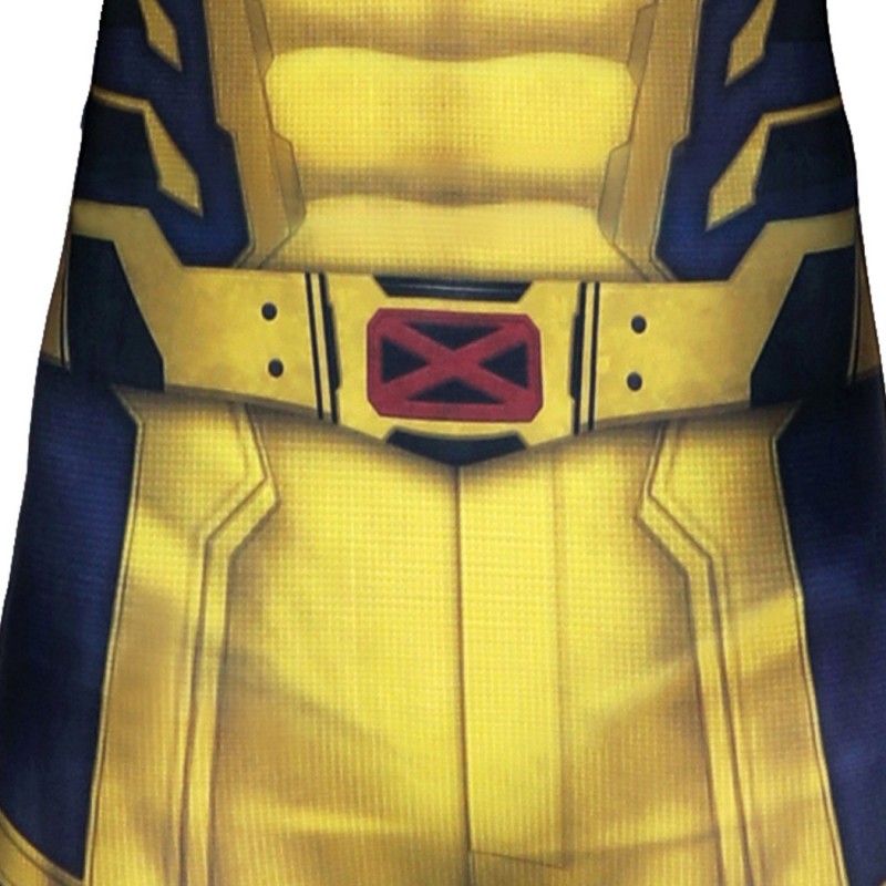 Kids Wolverine Jumpsuit Yellow Deadpool 3 Wolverine Cosplay Costumes