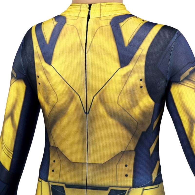 Kids Wolverine Jumpsuit Yellow Deadpool 3 Wolverine Cosplay Costumes