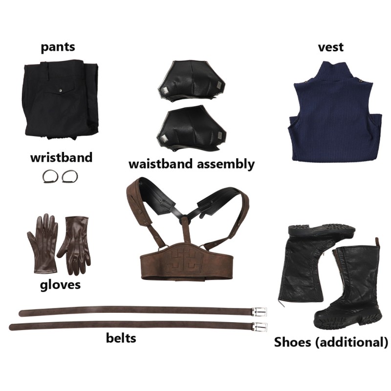 Zack Fair Costumes Final Fantasy VII Remake Cosplay Suit FF7 Halloween Outfits