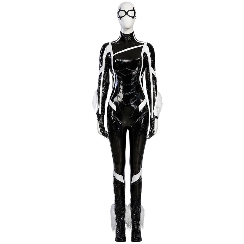 Felicia Hardy Battle Suit Black Cat Jumpsuit Spider-Man 2 Cosplay Costumes