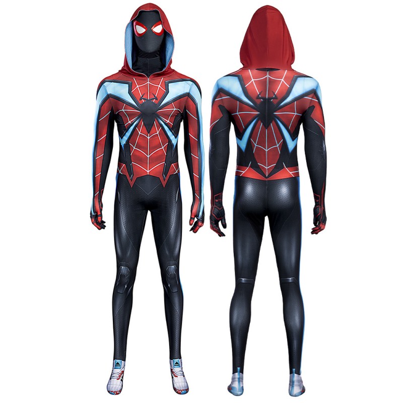 Miles Morales Evolved Suit Spiderman PS5 Jumpsuit Cosplay Costumes