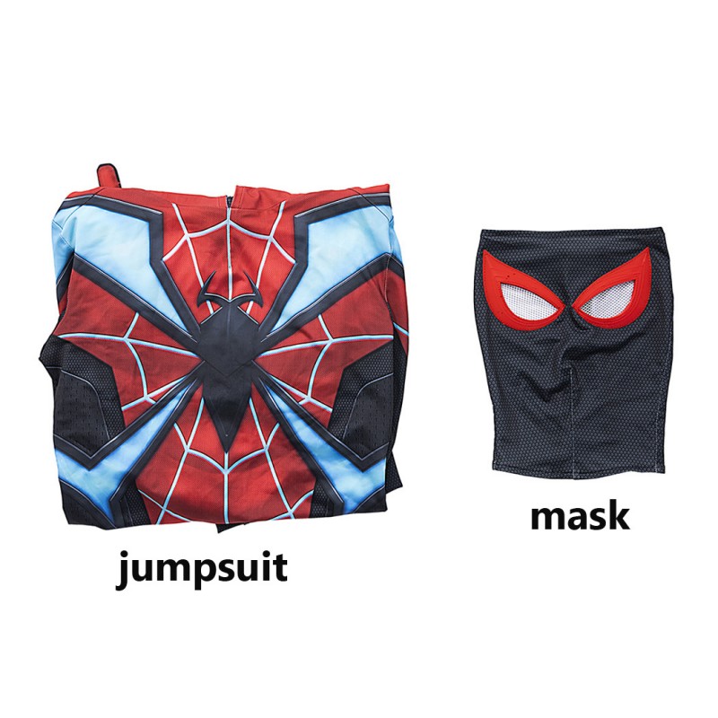 Miles Morales Evolved Suit Spiderman PS5 Jumpsuit Cosplay Costumes