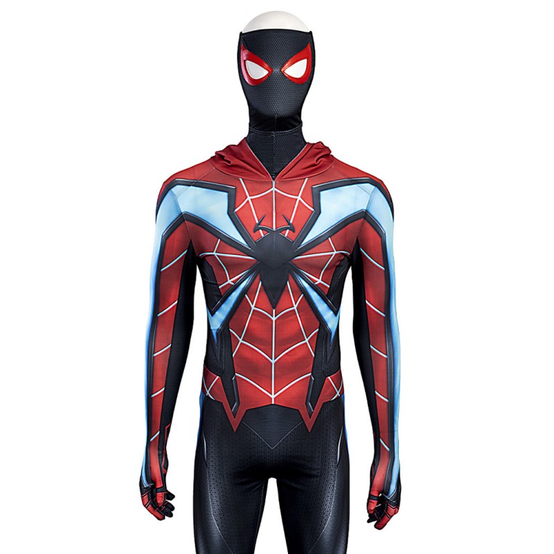 Miles Morales Evolved Suit Spiderman PS5 Jumpsuit Cosplay Costumes