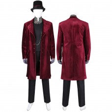 Charlie and the Chocolate Factory Willy Wonka Cosplay Costumes Halloween Suit
