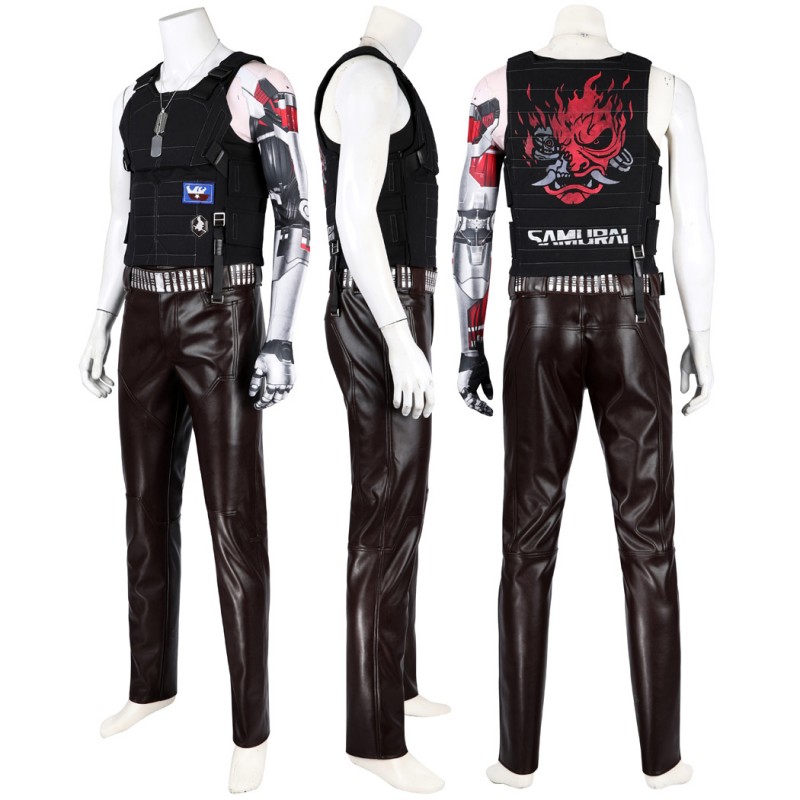 Johnny Silverhand Costumes Cyberpunk 2077 Cosplay Suit