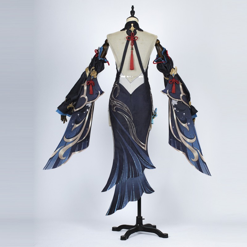 Shenhe Costumes Game Genshin Impact Cosplay Suit Dress