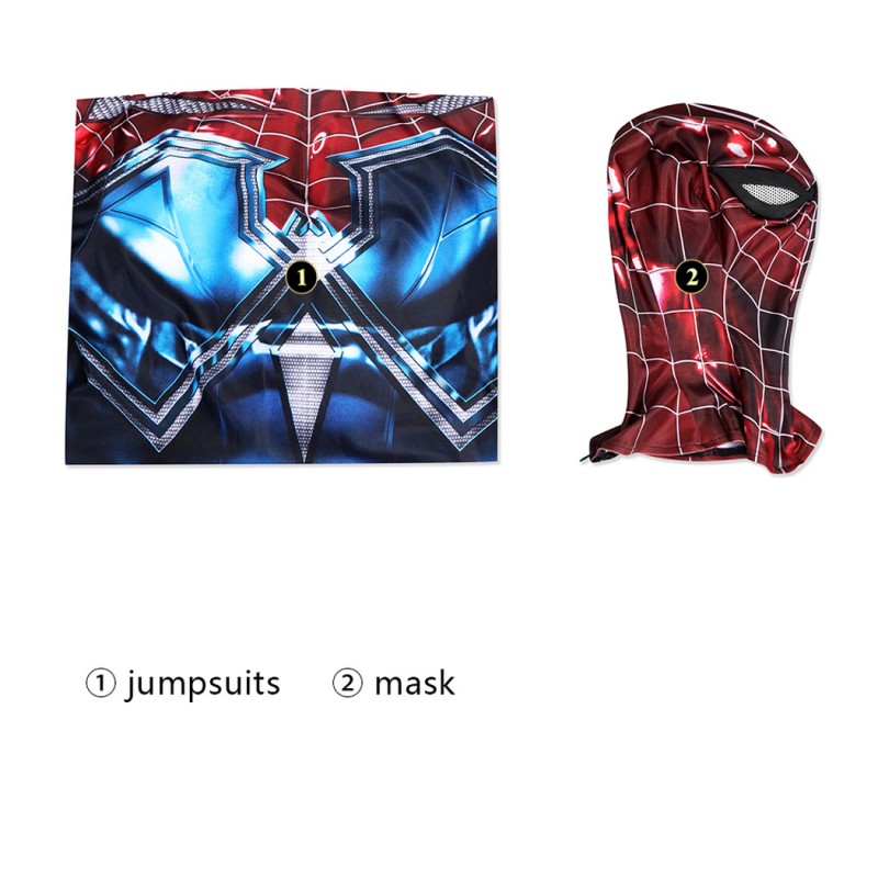 Spiderman Resilient Suit Spider-Man PS4 Jumpsuit Peter Parker Cosplay Costumes