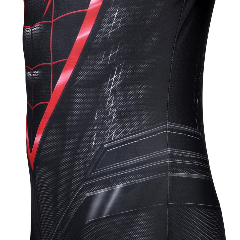 Miles Morales Suit Spider-Man PS4 Cosplay Costumes Adult Bodysuit