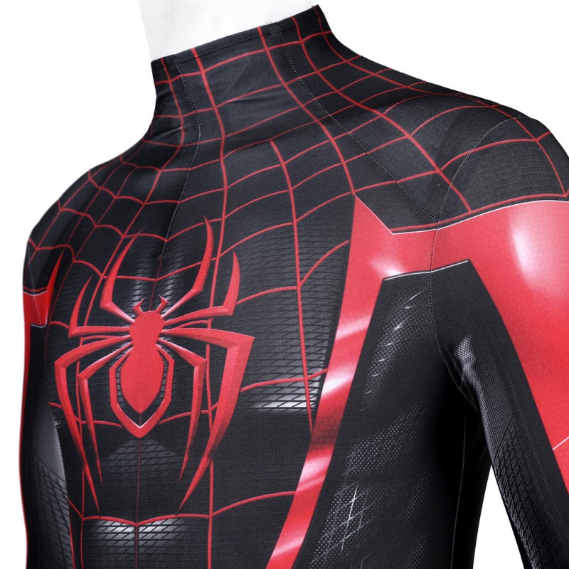 Miles Morales Suit Spider-Man PS4 Cosplay Costumes Adult Bodysuit