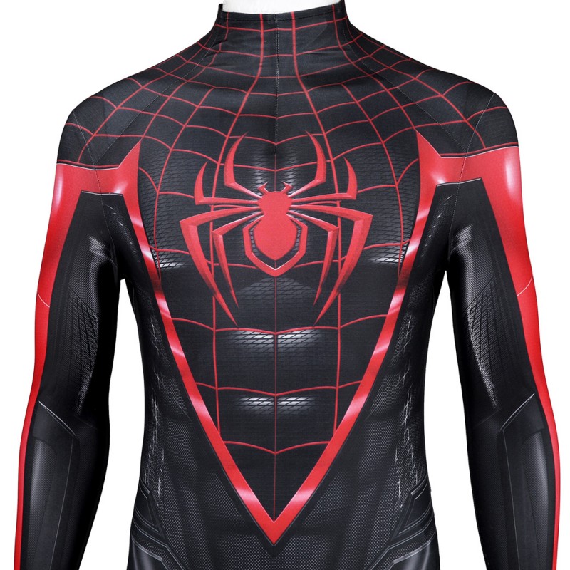 Miles Morales Suit Spider-Man PS4 Cosplay Costumes Adult Bodysuit