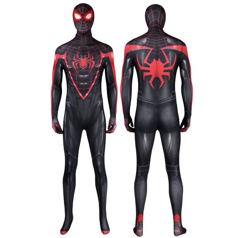 Miles Morales Suit Spider-Man PS4 Cosplay Costumes Adult Bodysuit