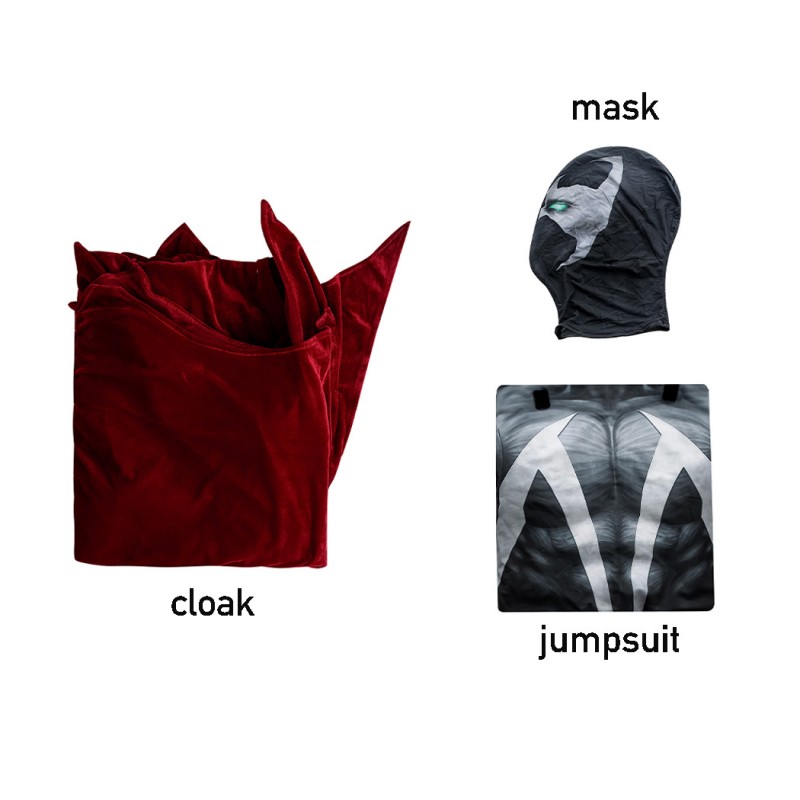 Spawn Jumpsuit Cosplay Costumes Movie Men Halloween Bodysuit