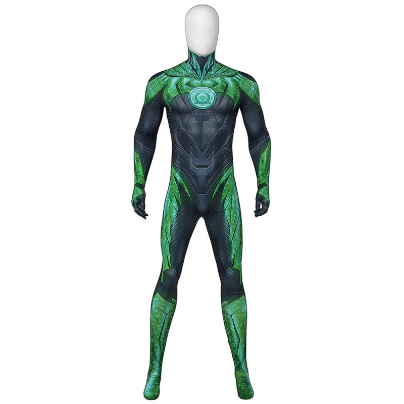Lantern Jumpsuit Green Hal Jordan Halloween Cosplay Costumes