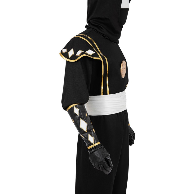 Power Rangers Black Ninja Costumes Mighty Morphin Adam Park Cosplay Suit